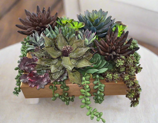 Faux Succulent Table Arrangement