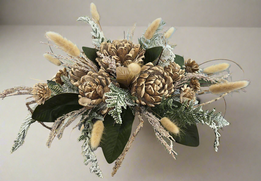 Winter Wood Flower Centerpiece