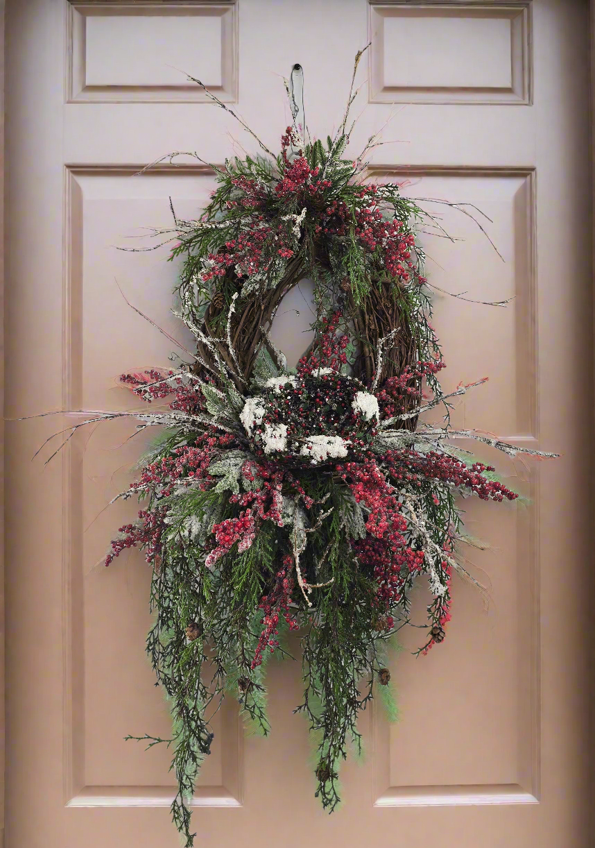 Bird Nest and Berries Wreath